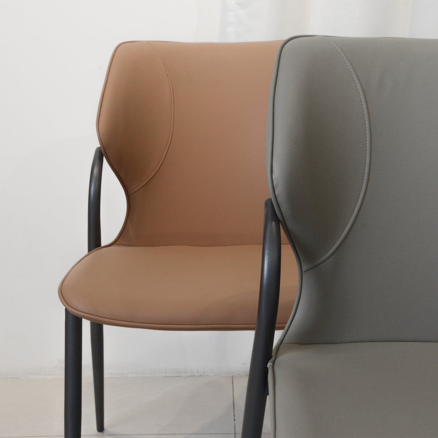 PU Leather Kitchen Chairs Set of 2